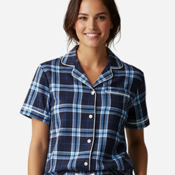 Women's Boxy Flannel Shirt Thumbnail