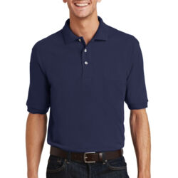 Heavyweight Cotton Pique Polo with Pocket Thumbnail