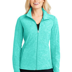 Women's Heather Microfleece Full Zip Jacket Thumbnail