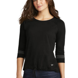 Ladies Tri Blend 3/4 Sleeve Tee Thumbnail